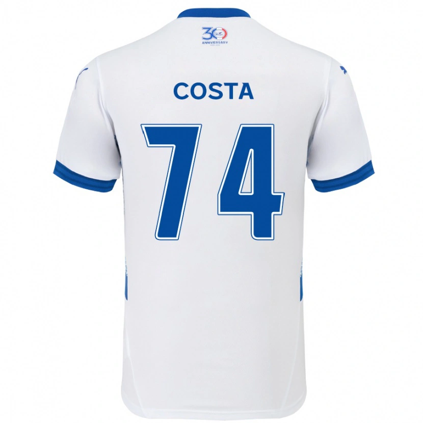 Danxen Herren Bruno Costa #74 Königsblau Weiß Auswärtstrikot Trikot 2025/26 T-Shirt Schweiz