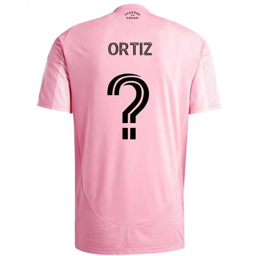 Danxen Damen Cristian Ortiz #0 Schwarz Rosa Heimtrikot Trikot 2025/26 T-Shirt Schweiz
