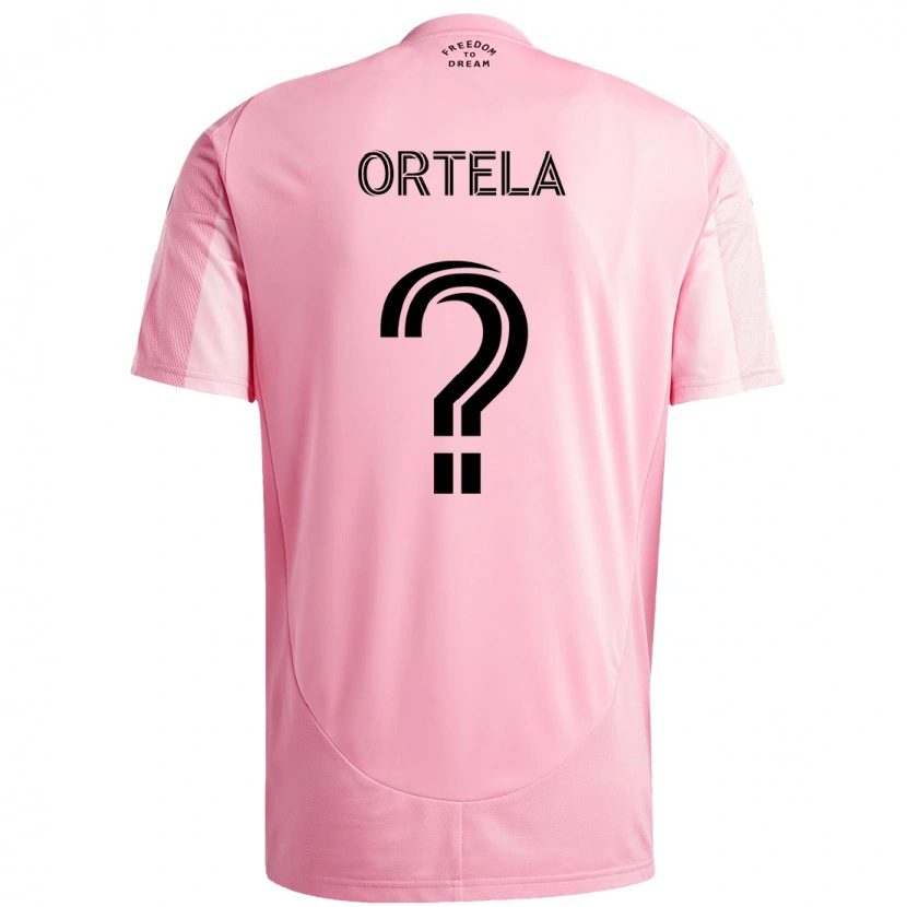 Danxen Damen Jerremy Ortela #0 Schwarz Rosa Heimtrikot Trikot 2025/26 T-Shirt Schweiz