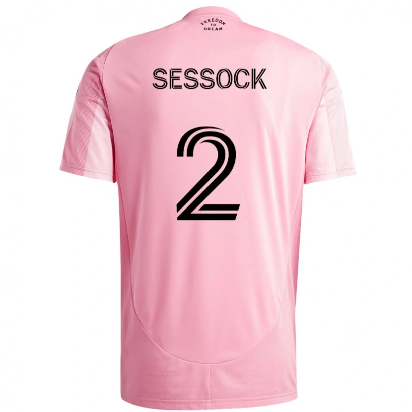 Danxen Damen Nykolas Sessock #2 Schwarz Rosa Heimtrikot Trikot 2025/26 T-Shirt Schweiz