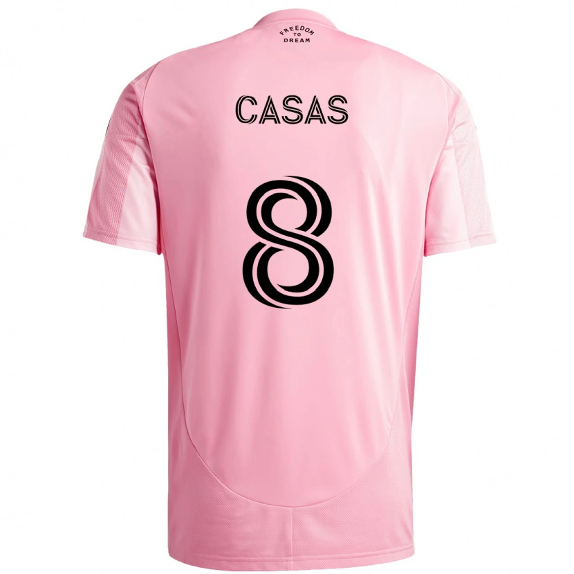 Danxen Damen Pep Casas #8 Schwarz Rosa Heimtrikot Trikot 2025/26 T-Shirt Schweiz