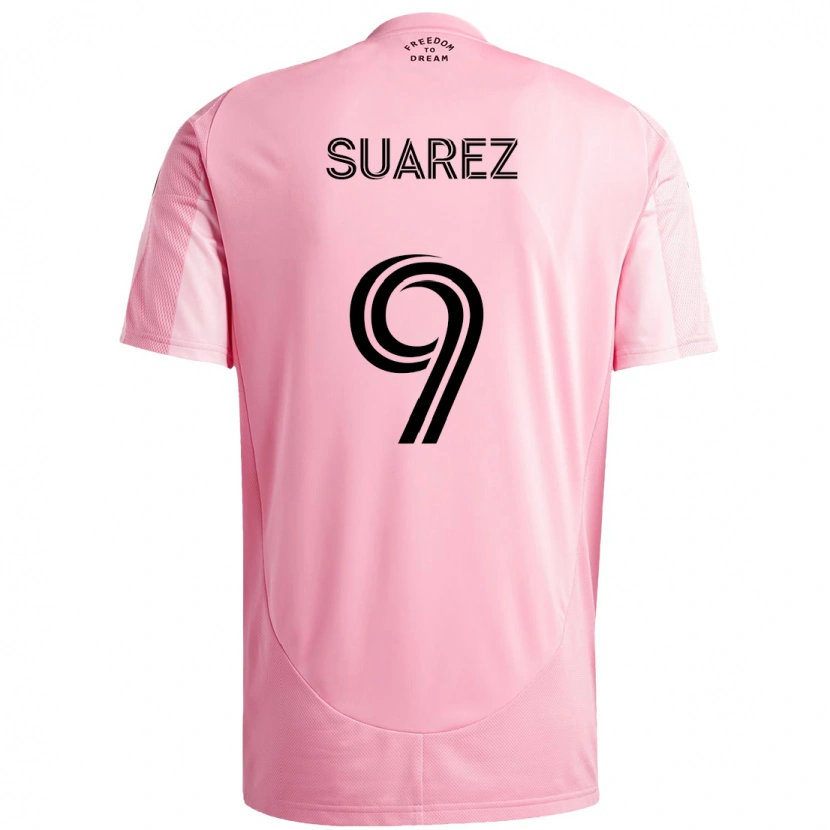 Danxen Damen Luis Suárez #9 Schwarz Rosa Heimtrikot Trikot 2025/26 T-Shirt Schweiz