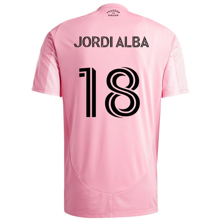 Danxen Damen Jordi Alba #18 Schwarz Rosa Heimtrikot Trikot 2025/26 T-Shirt Schweiz