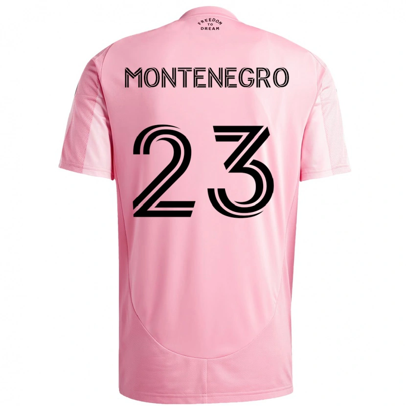 Danxen Damen Ricardo Montenegro #23 Schwarz Rosa Heimtrikot Trikot 2025/26 T-Shirt Schweiz