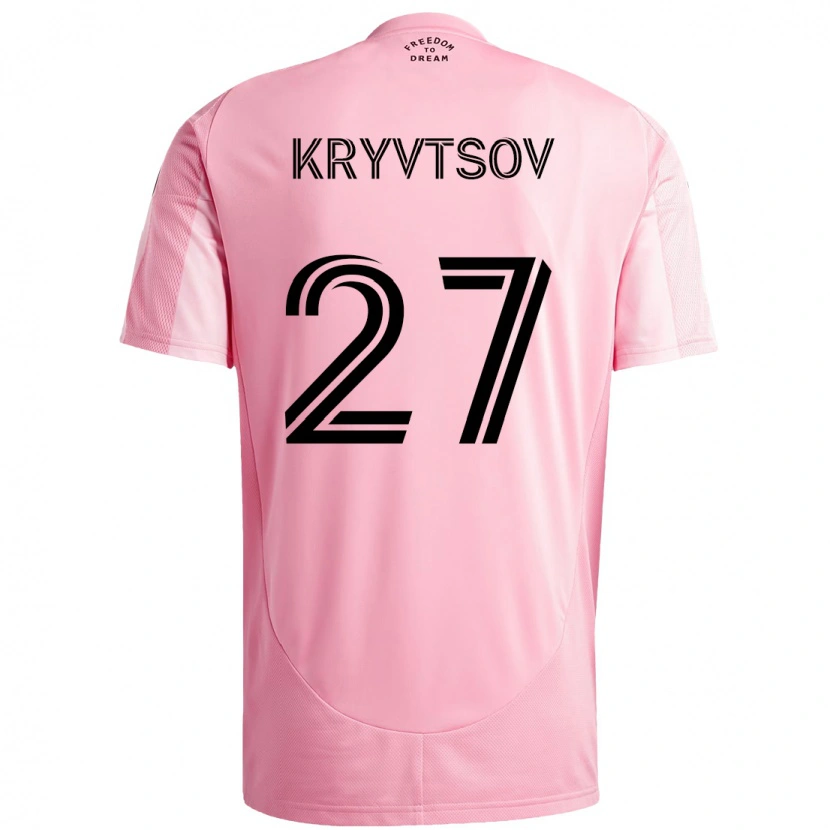 Danxen Damen Sergiy Kryvtsov #27 Schwarz Rosa Heimtrikot Trikot 2025/26 T-Shirt Schweiz