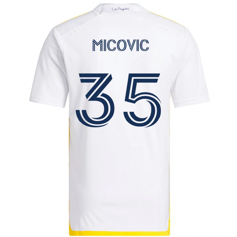 Danxen Damen Novak Micovic #35 Weiß Gelb Heimtrikot Trikot 2025/26 T-Shirt Schweiz