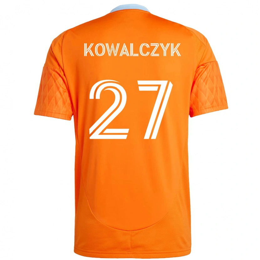 Danxen Damen Sebastian Kowalczyk #27 Orange Weiß Heimtrikot Trikot 2025/26 T-Shirt Schweiz