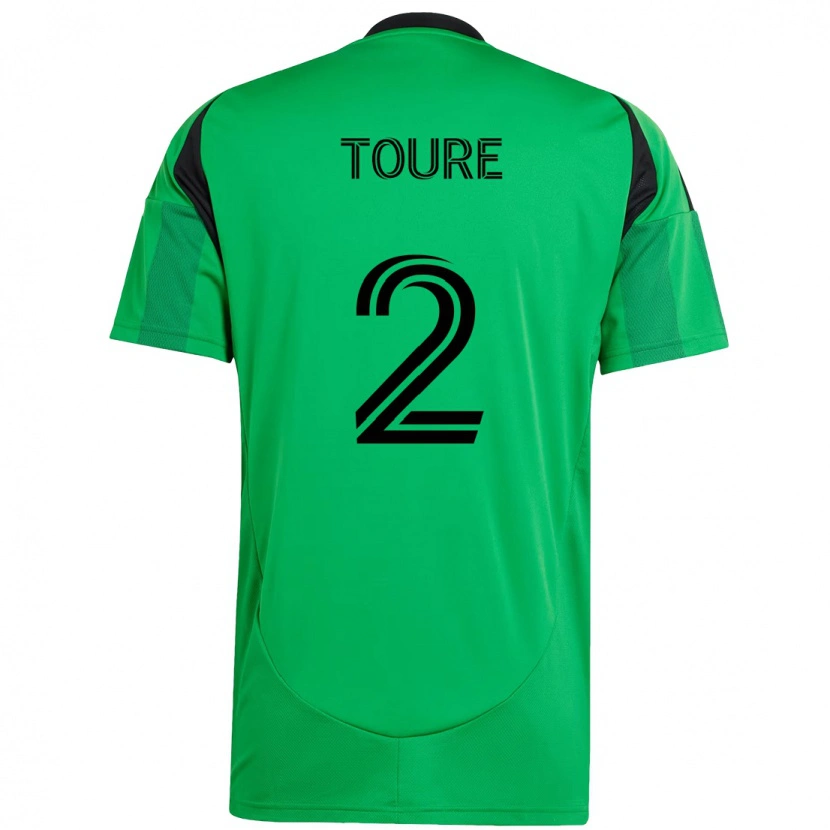 Danxen Damen Cheick Touré #2 Weiß Grün Heimtrikot Trikot 2025/26 T-Shirt Schweiz