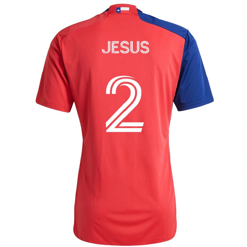 Danxen Damen Geovane Jesus #2 Hellblau Rot Heimtrikot Trikot 2025/26 T-Shirt Schweiz