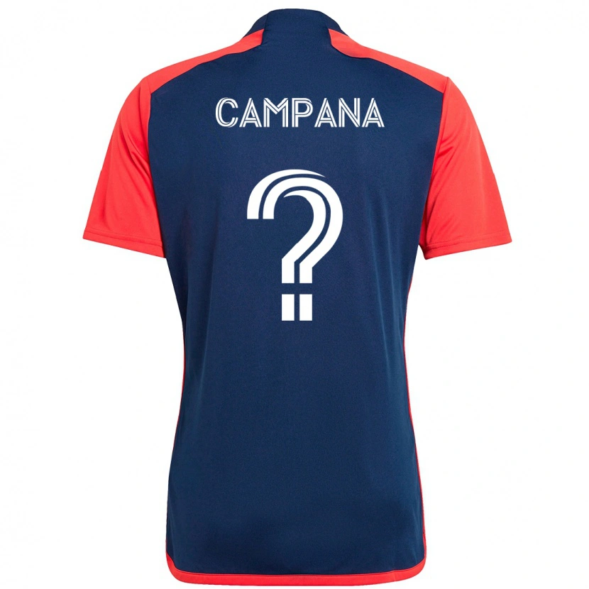 Danxen Damen Leonardo Campana #0 Blau Rot Heimtrikot Trikot 2025/26 T-Shirt Schweiz