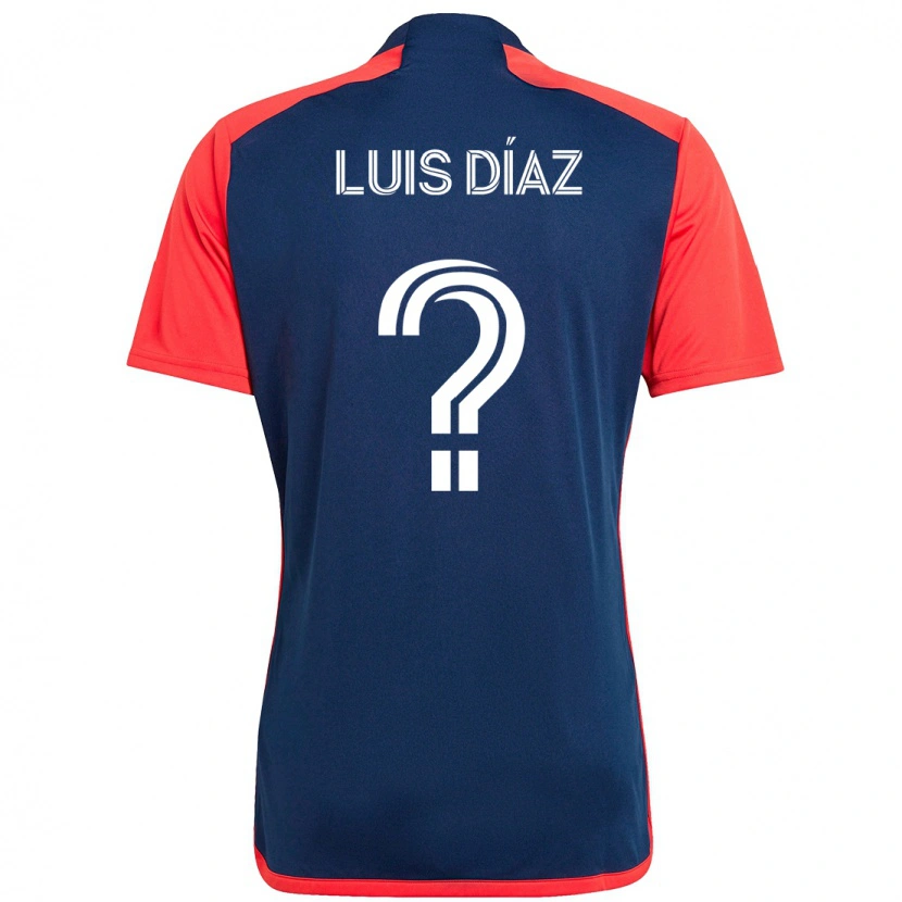 Danxen Damen Luis Díaz #0 Blau Rot Heimtrikot Trikot 2025/26 T-Shirt Schweiz