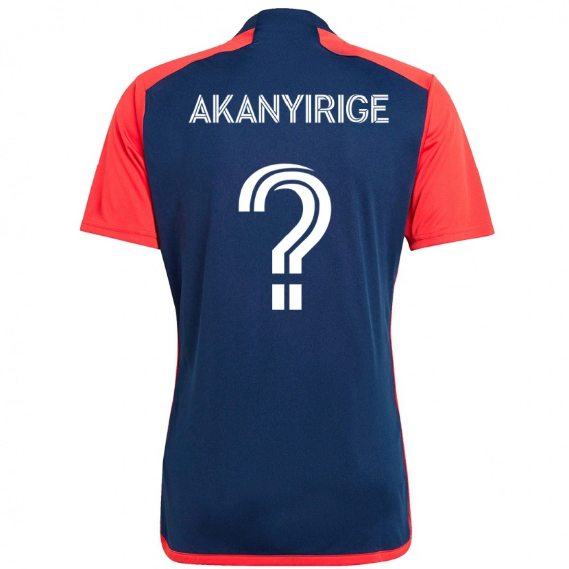 Danxen Damen Jacob Akanyirige #0 Blau Rot Heimtrikot Trikot 2025/26 T-Shirt Schweiz