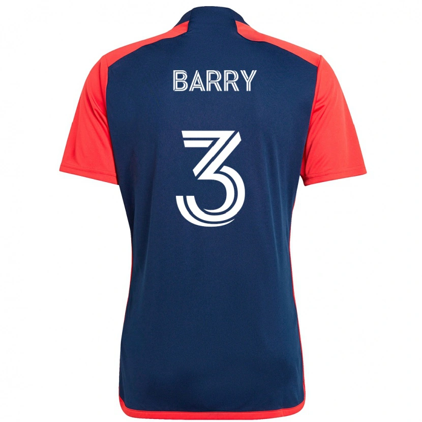 Danxen Damen Hesron Barry #3 Blau Rot Heimtrikot Trikot 2025/26 T-Shirt Schweiz