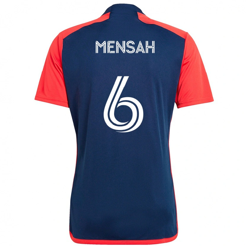 Danxen Damen Jonathan Mensah #6 Blau Rot Heimtrikot Trikot 2025/26 T-Shirt Schweiz