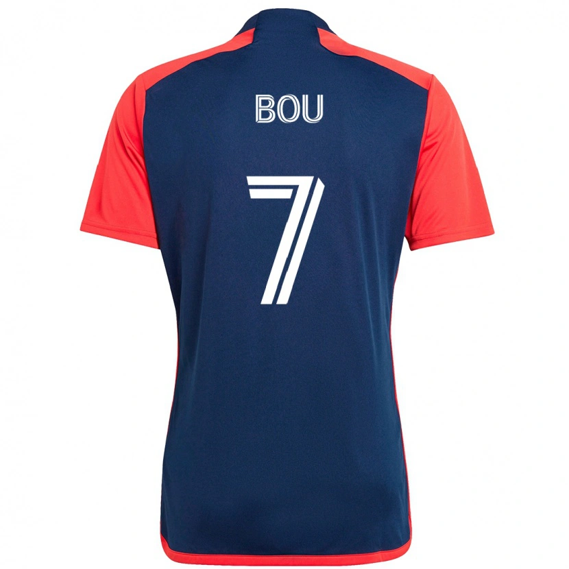 Danxen Damen Gustavo Bou #7 Blau Rot Heimtrikot Trikot 2025/26 T-Shirt Schweiz