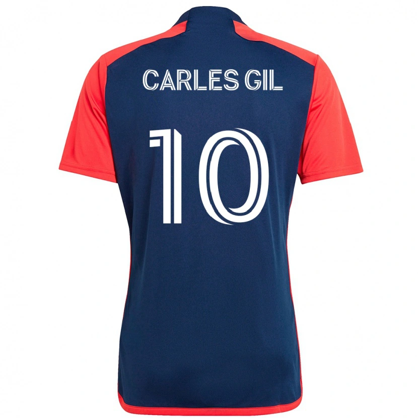 Danxen Damen Carles Gil #10 Blau Rot Heimtrikot Trikot 2025/26 T-Shirt Schweiz