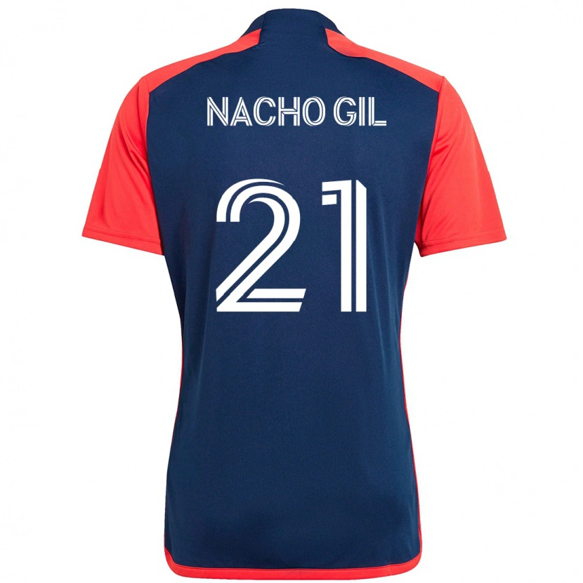 Danxen Damen Nacho Gil #21 Blau Rot Heimtrikot Trikot 2025/26 T-Shirt Schweiz