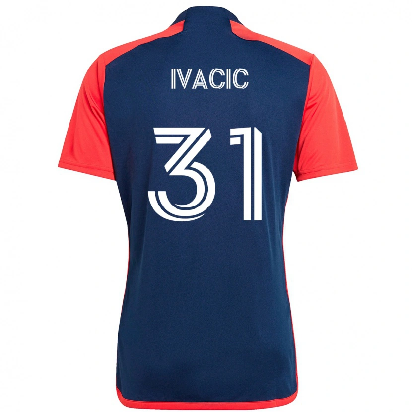Danxen Damen Aljaz Ivacic #31 Blau Rot Heimtrikot Trikot 2025/26 T-Shirt Schweiz