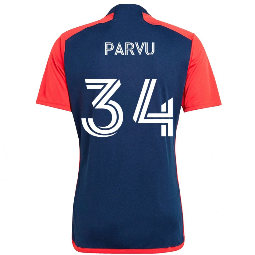 Danxen Damen Alexandru Parvu #34 Blau Rot Heimtrikot Trikot 2025/26 T-Shirt Schweiz