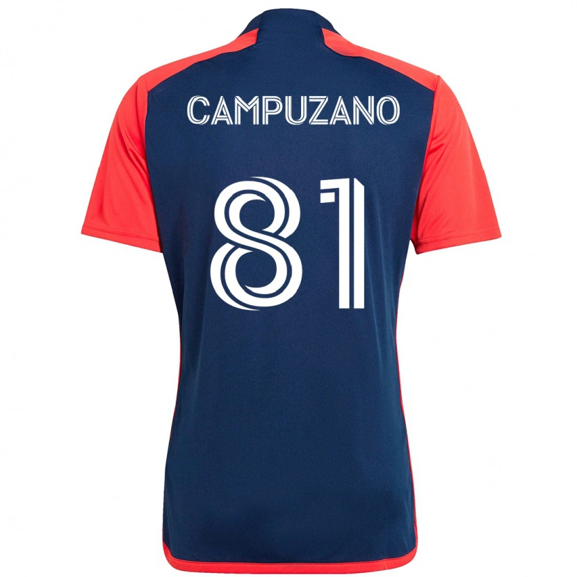 Danxen Damen Nico Campuzano #81 Blau Rot Heimtrikot Trikot 2025/26 T-Shirt Schweiz