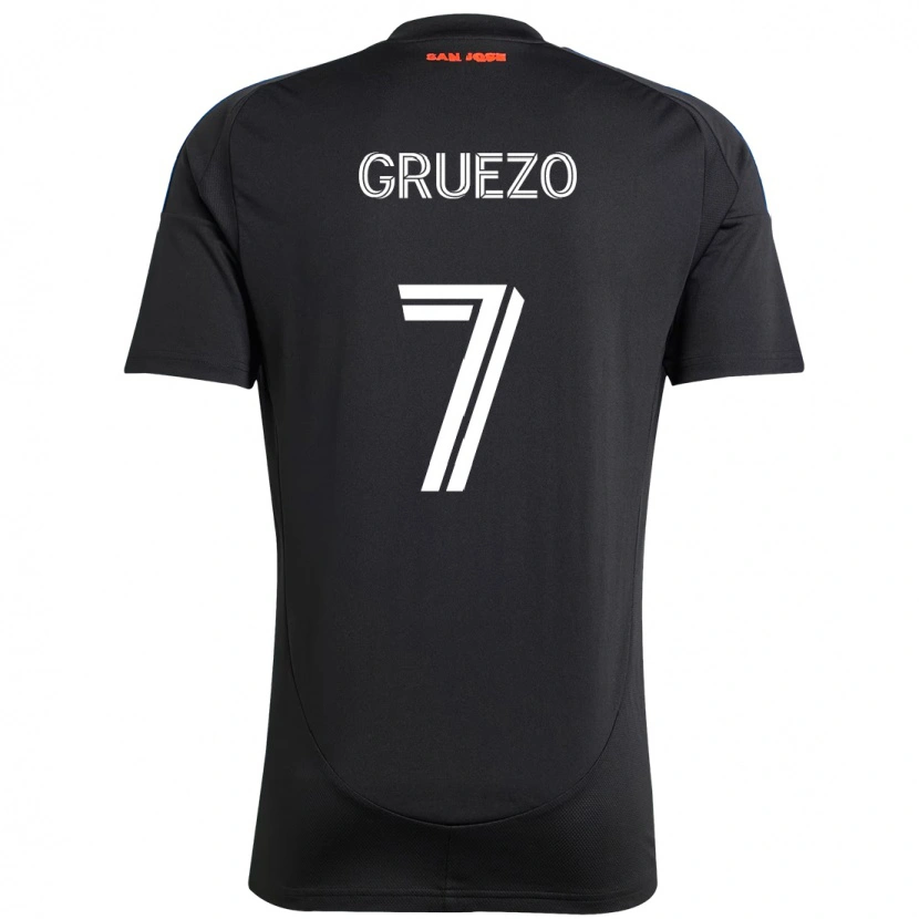Danxen Damen Carlos Gruezo #7 Schwarz Dunkelblau Heimtrikot Trikot 2025/26 T-Shirt Schweiz