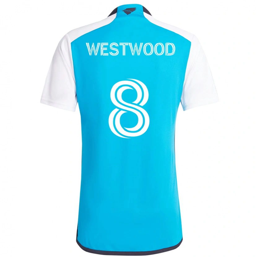 Danxen Damen Ashley Westwood #8 Himmelblau Weiß Heimtrikot Trikot 2025/26 T-Shirt Schweiz