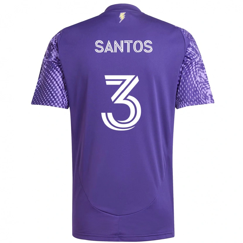 Danxen Damen Rafael Santos #3 Weiß Lila Heimtrikot Trikot 2025/26 T-Shirt Schweiz