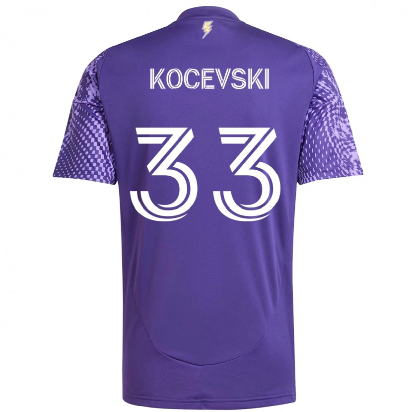 Danxen Damen Jeorgio Kocevski #33 Weiß Lila Heimtrikot Trikot 2025/26 T-Shirt Schweiz
