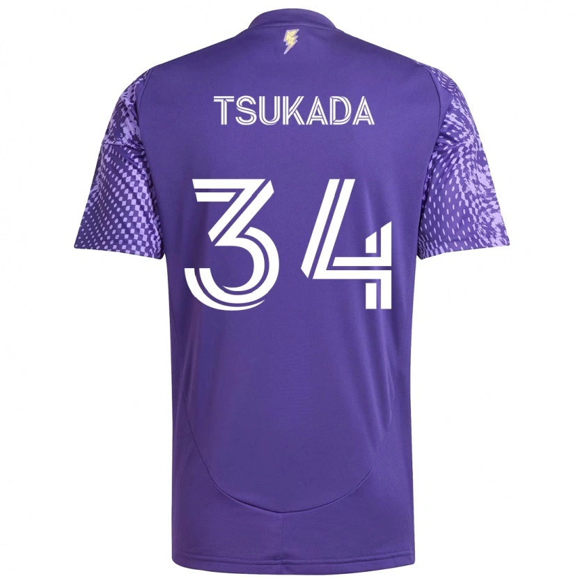 Danxen Damen Yutaro Tsukada #34 Weiß Lila Heimtrikot Trikot 2025/26 T-Shirt Schweiz