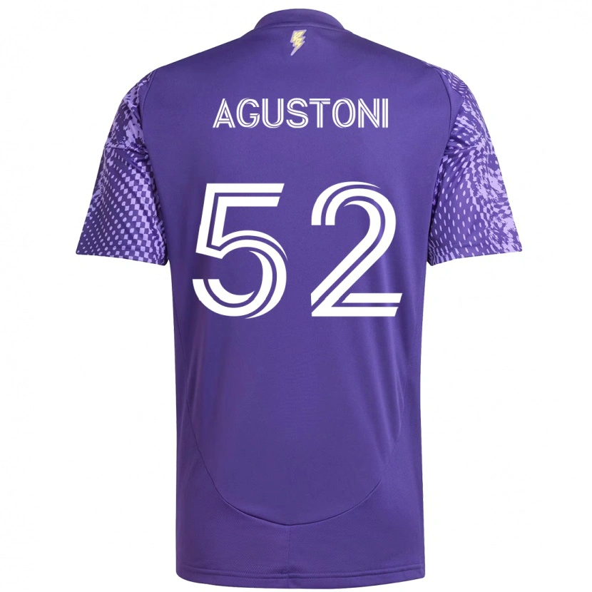 Danxen Damen Gonzalo Agustoni #52 Weiß Lila Heimtrikot Trikot 2025/26 T-Shirt Schweiz