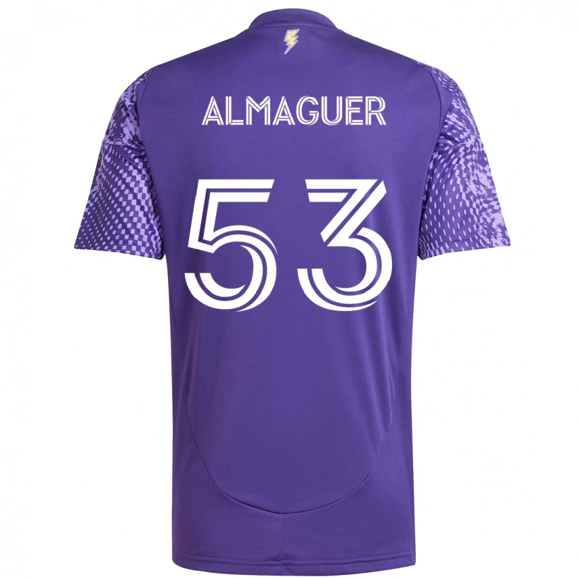 Danxen Damen Jorge Almaguer #53 Weiß Lila Heimtrikot Trikot 2025/26 T-Shirt Schweiz