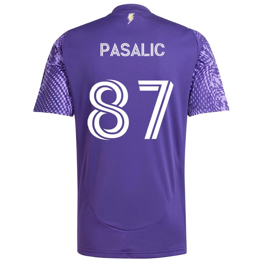 Danxen Damen Marco Pasalic #87 Weiß Lila Heimtrikot Trikot 2025/26 T-Shirt Schweiz
