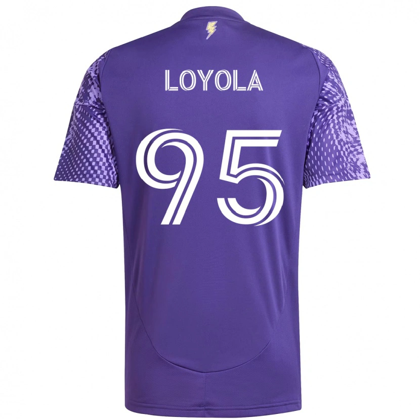 Danxen Damen Favian Loyola #95 Weiß Lila Heimtrikot Trikot 2025/26 T-Shirt Schweiz