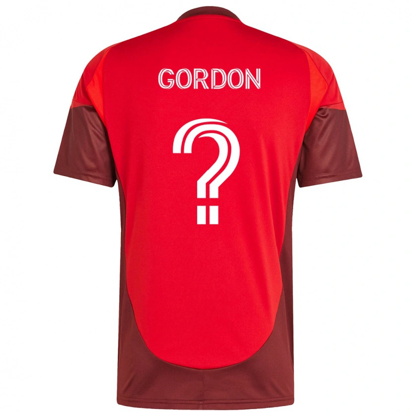 Danxen Damen Joshua Gordon #0 Weiß Rot Heimtrikot Trikot 2025/26 T-Shirt Schweiz