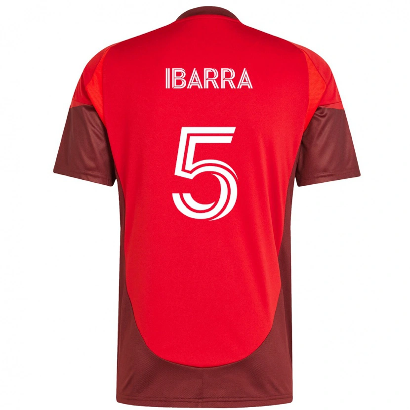 Danxen Damen Franco Ibarra #5 Rot Weiß Heimtrikot Trikot 2025/26 T-Shirt Schweiz