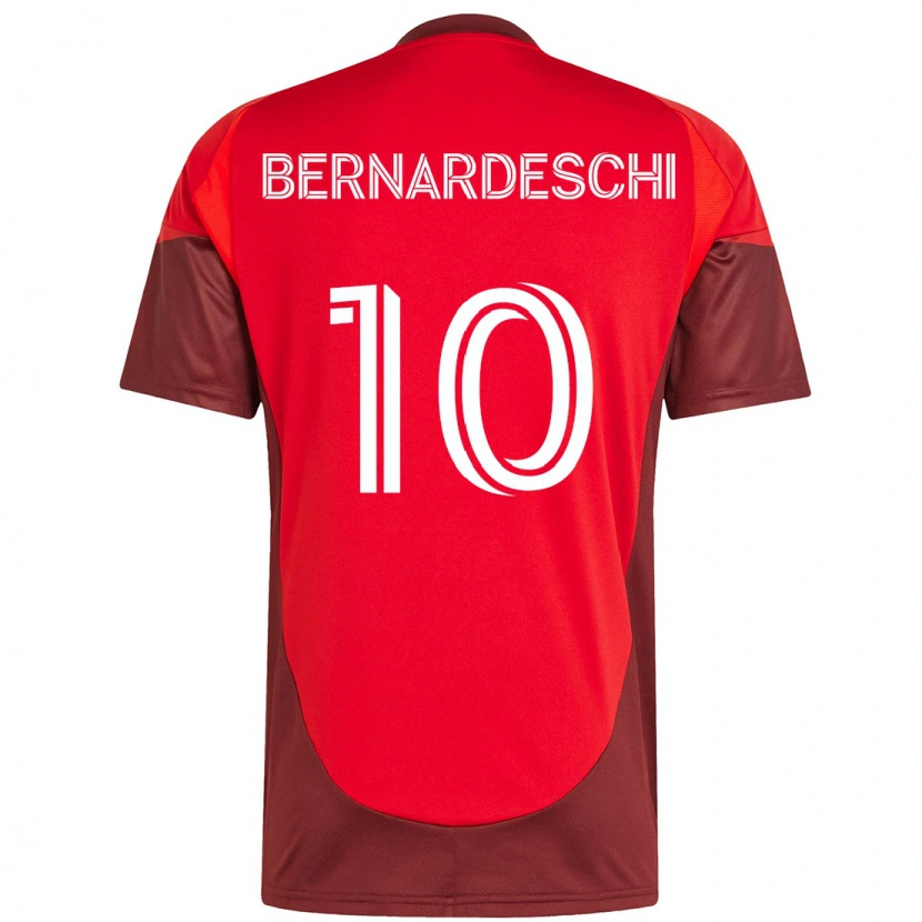 Danxen Damen Federico Bernardeschi #10 Weiß Rot Heimtrikot Trikot 2025/26 T-Shirt Schweiz