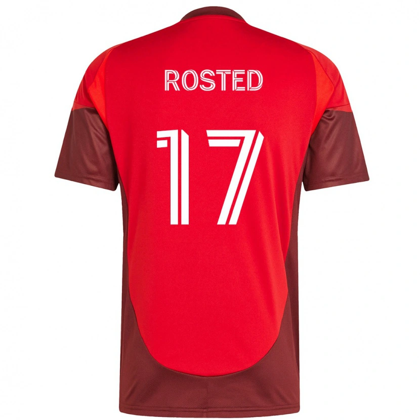 Danxen Damen Sigurd Rosted #17 Weiß Rot Heimtrikot Trikot 2025/26 T-Shirt Schweiz