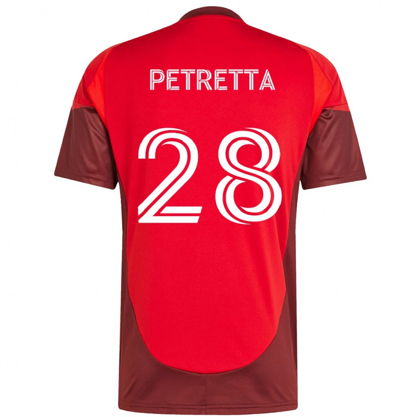 Danxen Damen Raoul Petretta #28 Rot Weiß Heimtrikot Trikot 2025/26 T-Shirt Schweiz