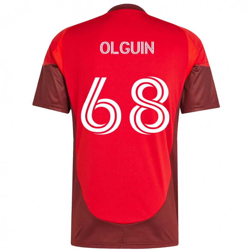 Danxen Damen Lucas Olguin #68 Weiß Rot Heimtrikot Trikot 2025/26 T-Shirt Schweiz
