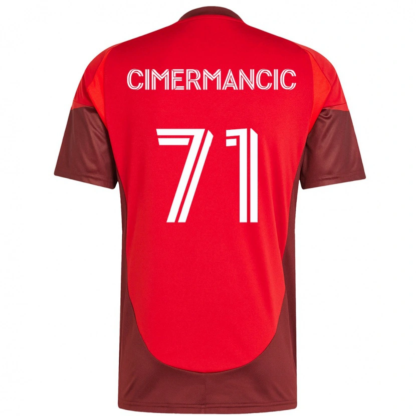 Danxen Damen Markus Cimermancic #71 Weiß Rot Heimtrikot Trikot 2025/26 T-Shirt Schweiz