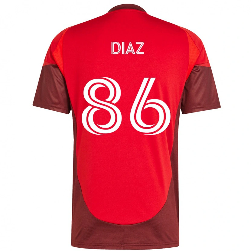 Danxen Damen Alec Díaz #86 Weiß Rot Heimtrikot Trikot 2025/26 T-Shirt Schweiz