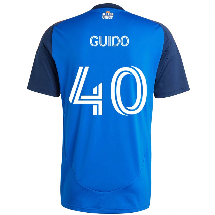 Danxen Damen Alejandro Guido #40 Weiß Blau Orange Heimtrikot Trikot 2025/26 T-Shirt Schweiz