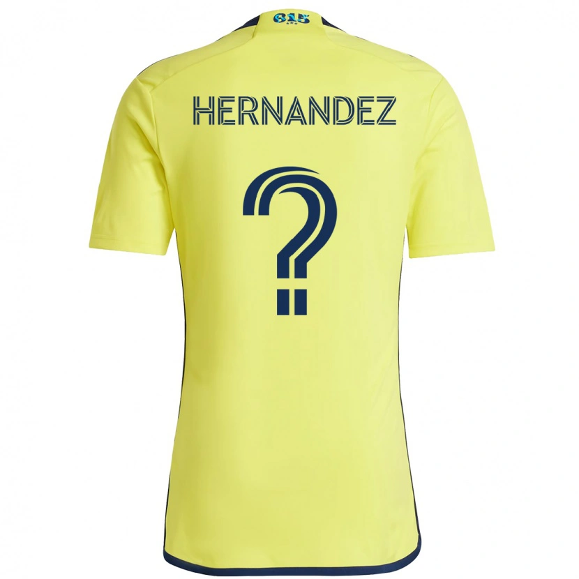 Danxen Damen Jonathan Hernández #0 Gelb Marineblau Heimtrikot Trikot 2025/26 T-Shirt Schweiz