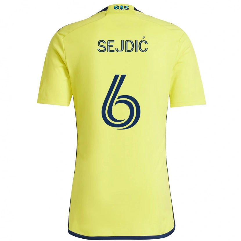 Danxen Damen Amar Sejdić #6 Gelb Marineblau Heimtrikot Trikot 2025/26 T-Shirt Schweiz