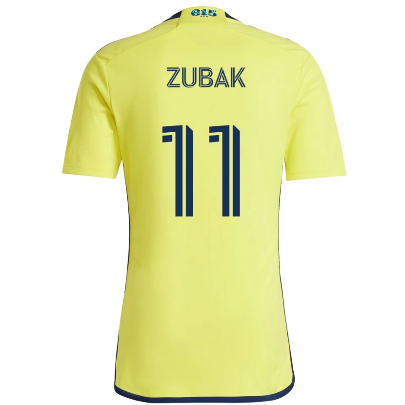 Danxen Damen Ethan Zubak #11 Gelb Marineblau Heimtrikot Trikot 2025/26 T-Shirt Schweiz