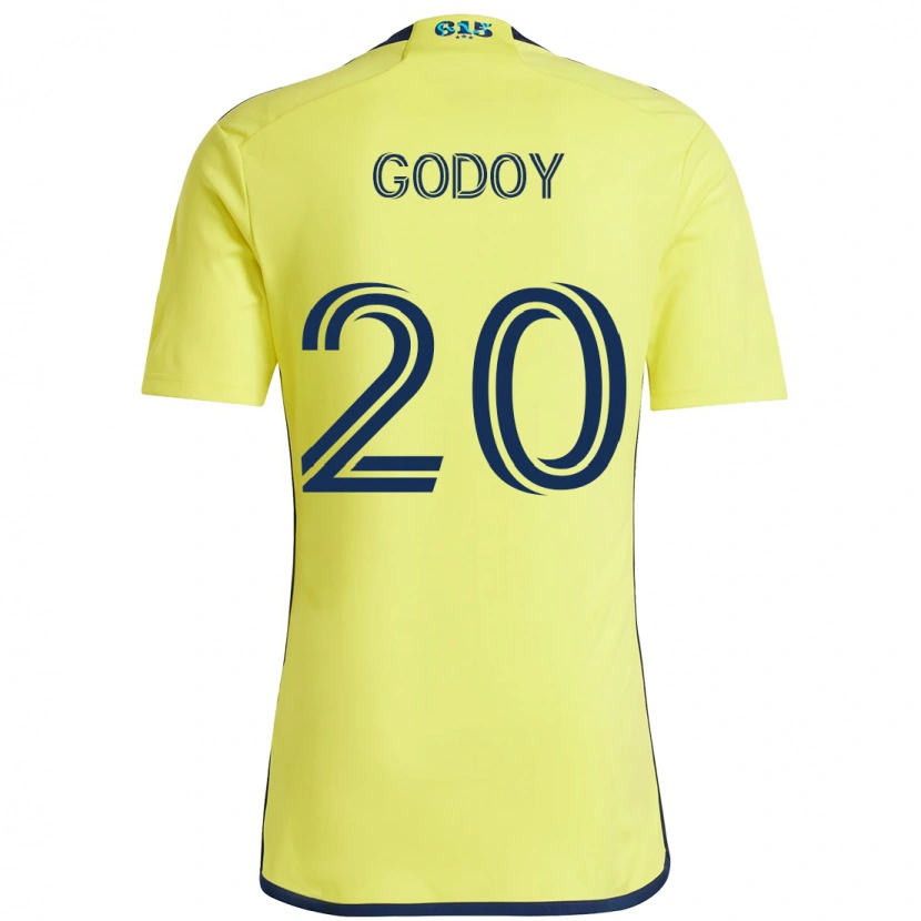 Danxen Damen Aníbal Godoy #20 Gelb Marineblau Heimtrikot Trikot 2025/26 T-Shirt Schweiz