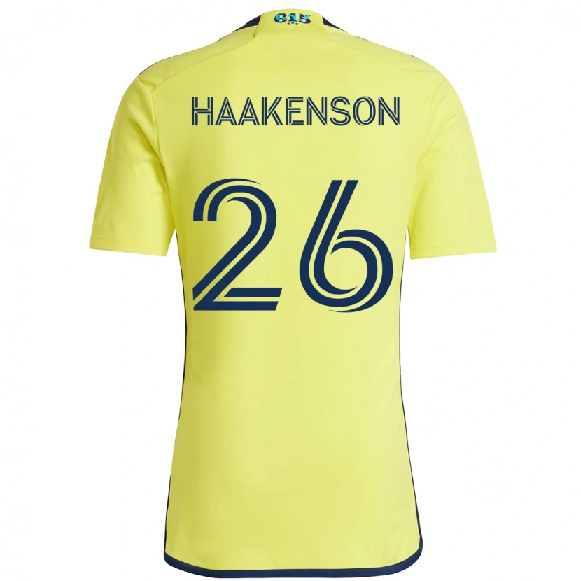 Danxen Damen Luke Haakenson #26 Gelb Marineblau Heimtrikot Trikot 2025/26 T-Shirt Schweiz