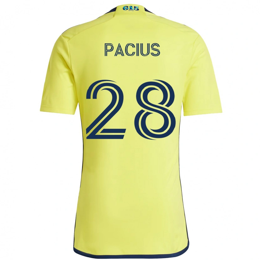 Danxen Damen Woobens Pacius #28 Gelb Marineblau Heimtrikot Trikot 2025/26 T-Shirt Schweiz