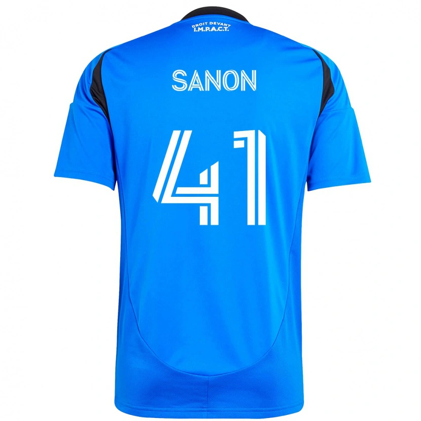 Danxen Damen Jérémy Sanon #41 Himmelblau Dunkelblau Heimtrikot Trikot 2025/26 T-Shirt Schweiz