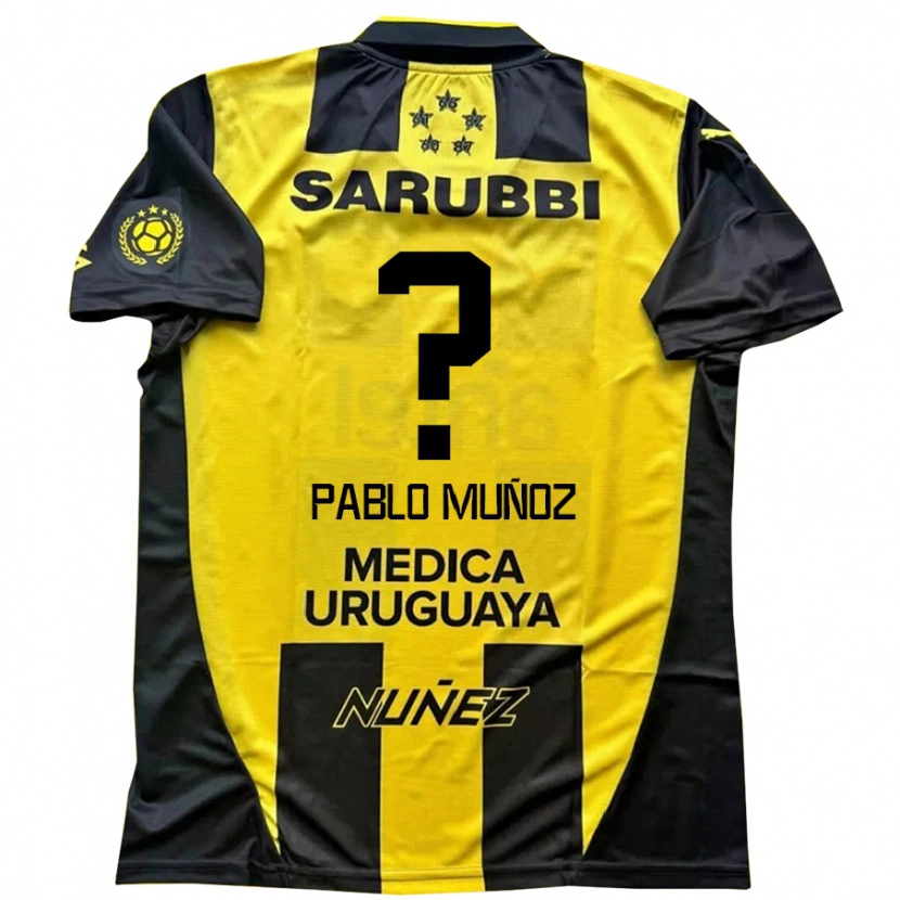 Danxen Damen Juan Pablo Muñoz #0 Schwarz Gelb Heimtrikot Trikot 2025/26 T-Shirt Schweiz